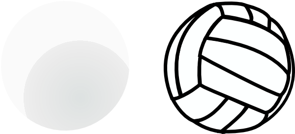 Volleyball vector clipart free