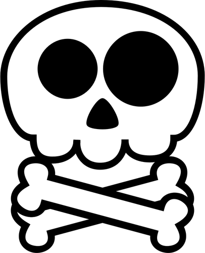 12148 skull and bones clip art free | Public domain vectors