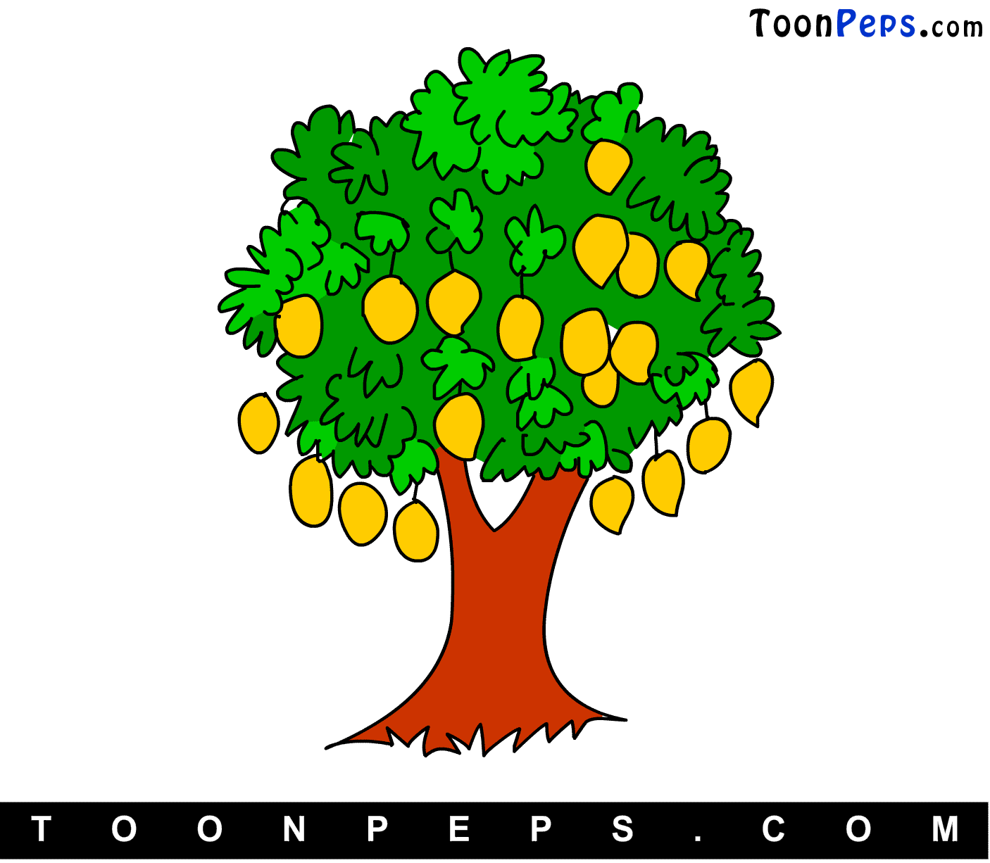 Clipart of mango tree