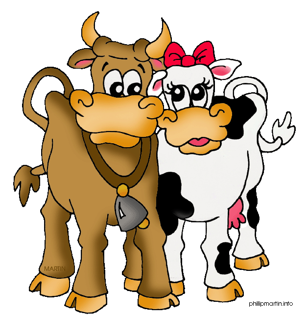 Family Of Cows Clipart