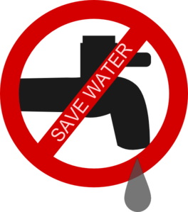 Saving water clipart
