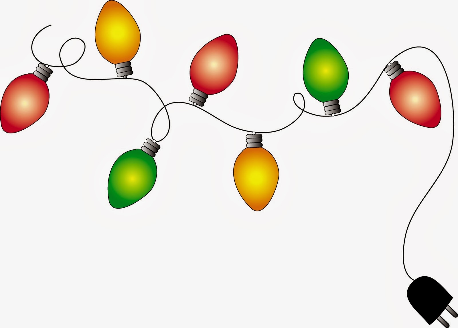 Holiday Lights Clip Art | JC Designs
