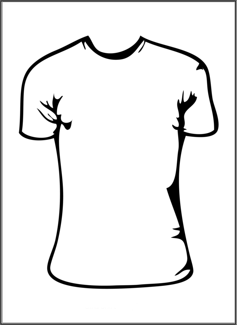 White T Shirt Template Clipart - Free to use Clip Art Resource