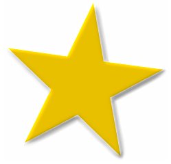 Small gold star clipart