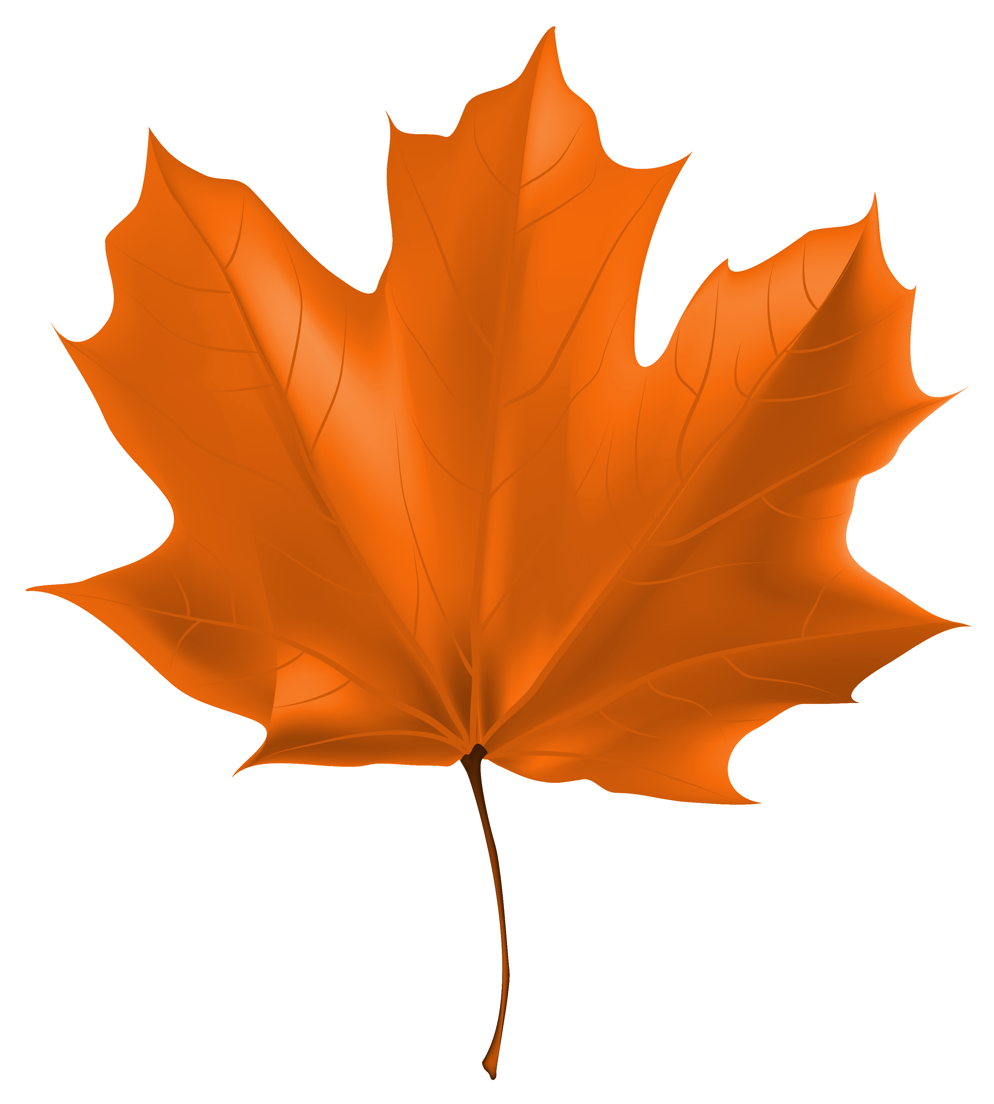 Orange Autumn Leaves Clip Art – Clipart Free Download
