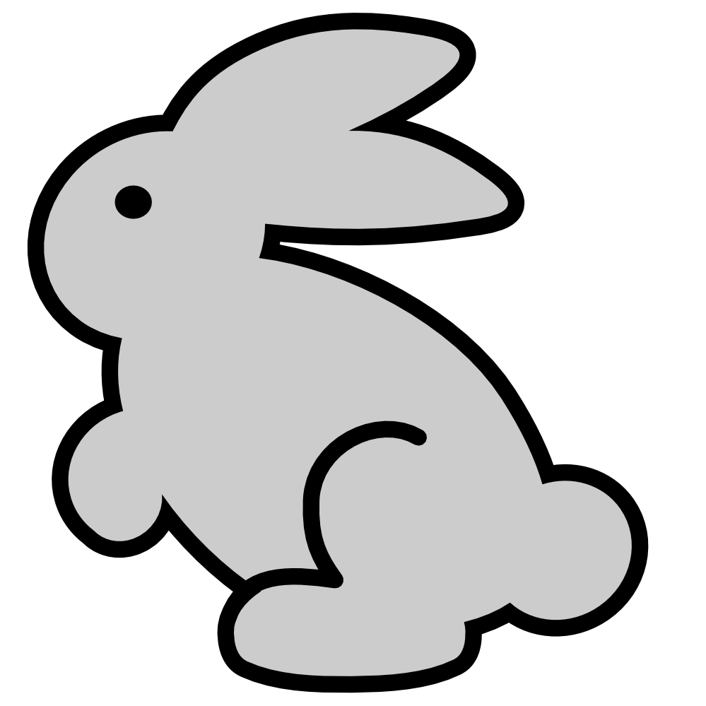 Bunny white rabbit clip art at vector clip art 2 image 5 ...