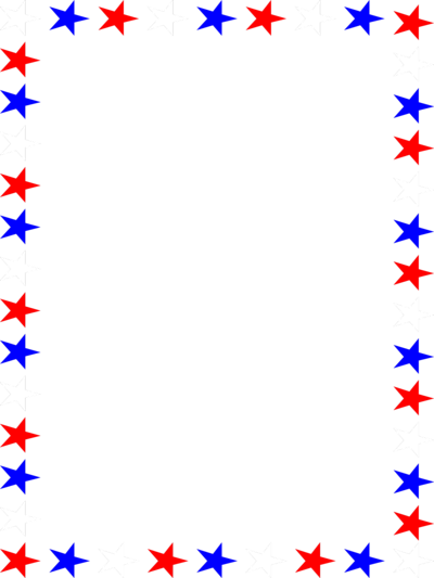 Clipart border flag red white blue