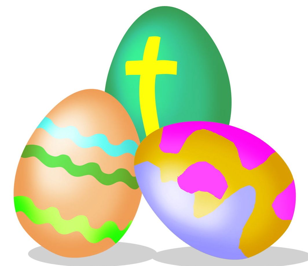 Easter eggs clipart christian