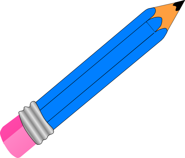 Blue pencil clipart - ClipartFox