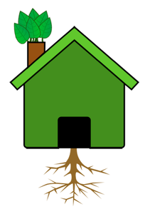 Green Tree House | Free Images - vector clip art ...