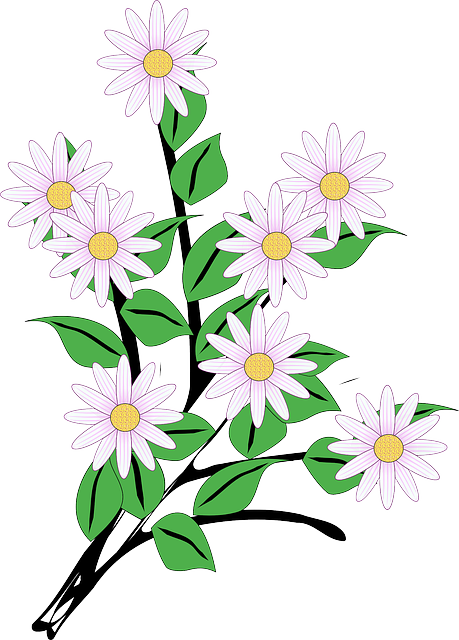 PLANTS, FLOWER, FLOWERS, CARTOON, BUNCH, LEAVES - Public Domain ...