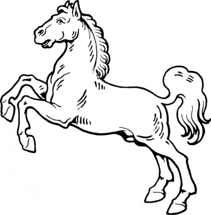 Horse Clip Art Black And White - Free Clipart Images