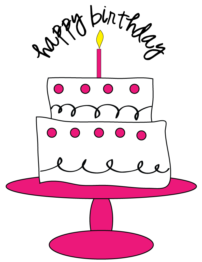 Free birthday cake clip art images