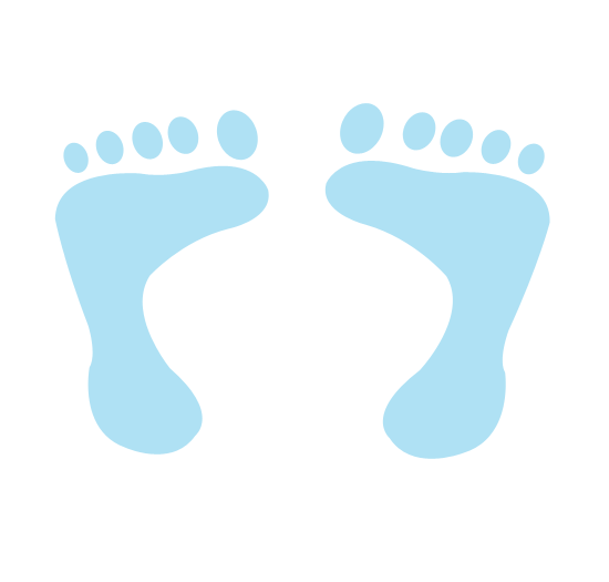 Baby Boy Footprints - ClipArt Best