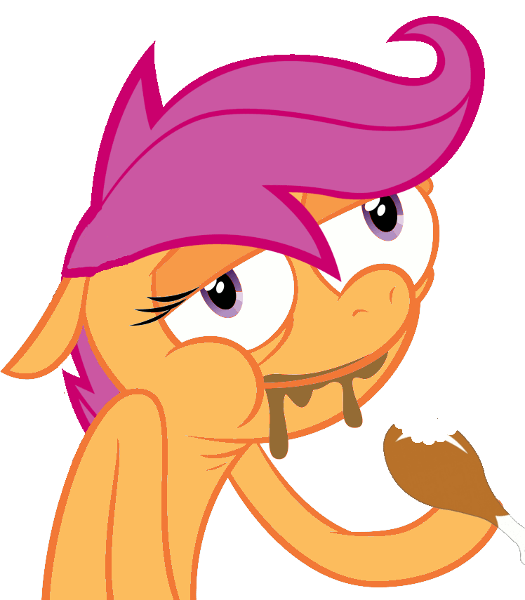133769 - animated chicken drum_stick eating meat poultry scootaloo ...