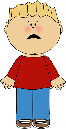Scared Boy Clipart