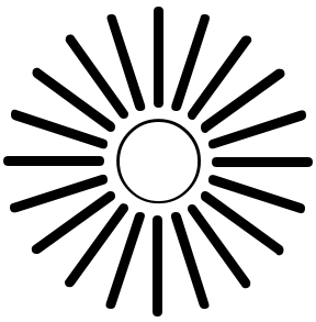 Sun rays clip art