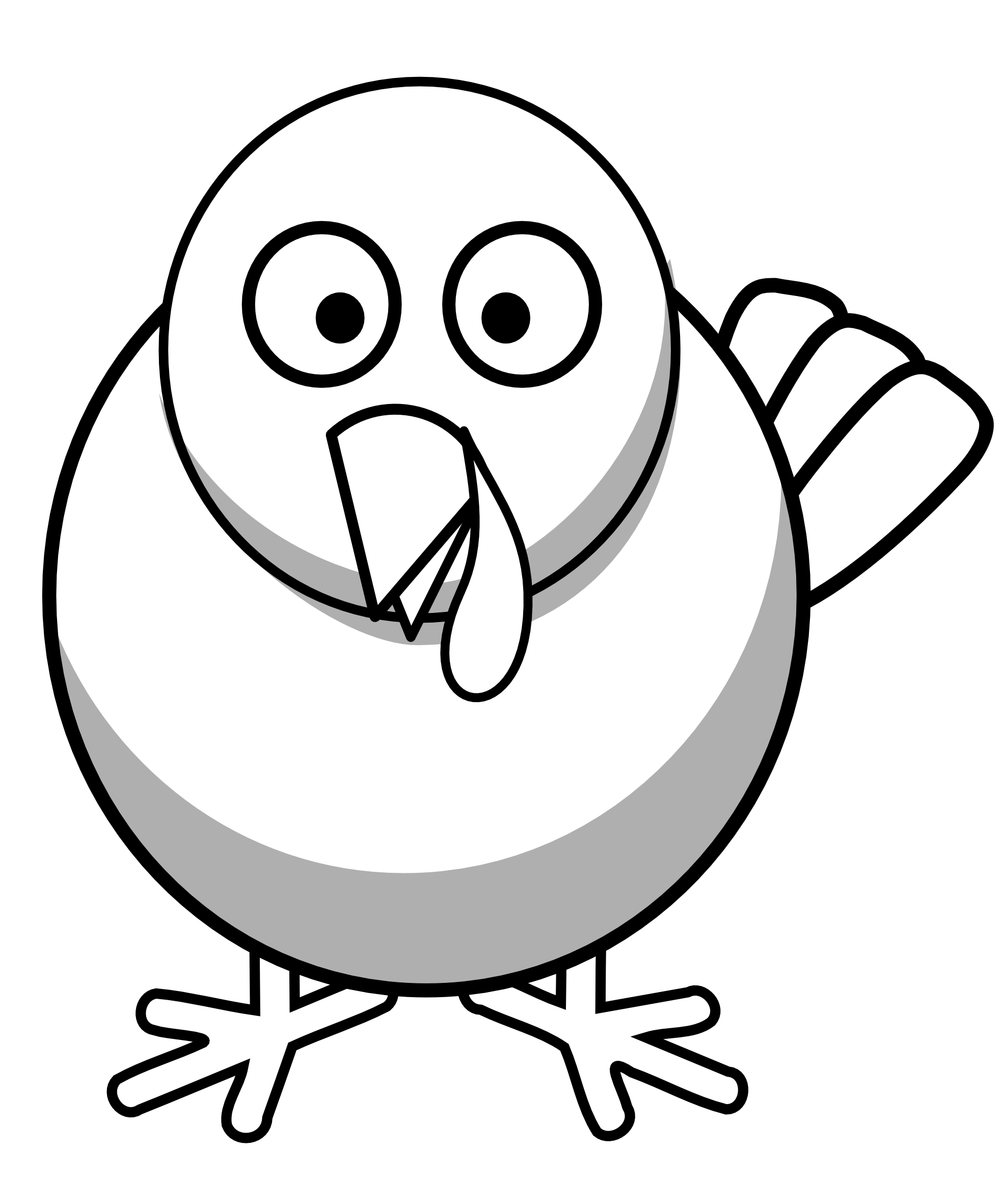 Black And White Turkey Clipart | Free Download Clip Art | Free ...