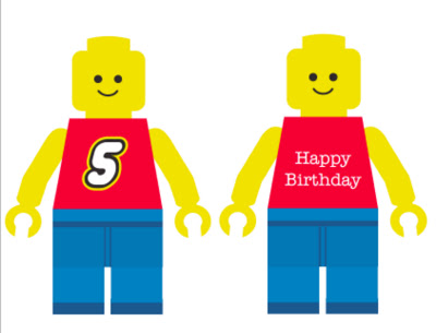 Lego man scene clipart