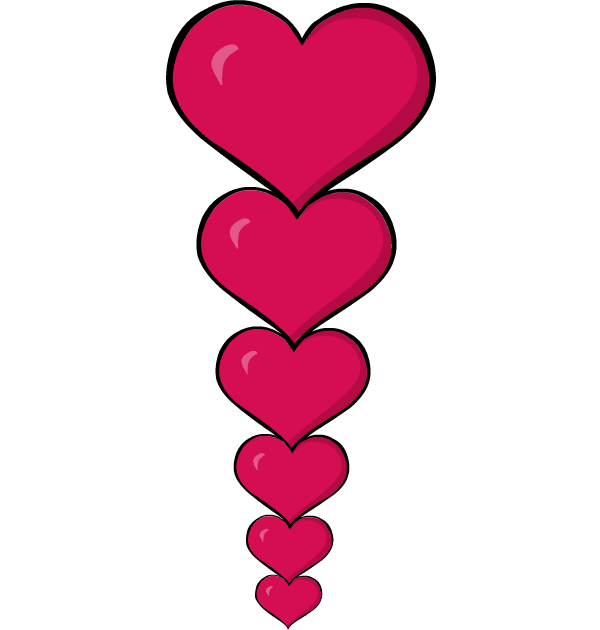 Valentines day border clip art