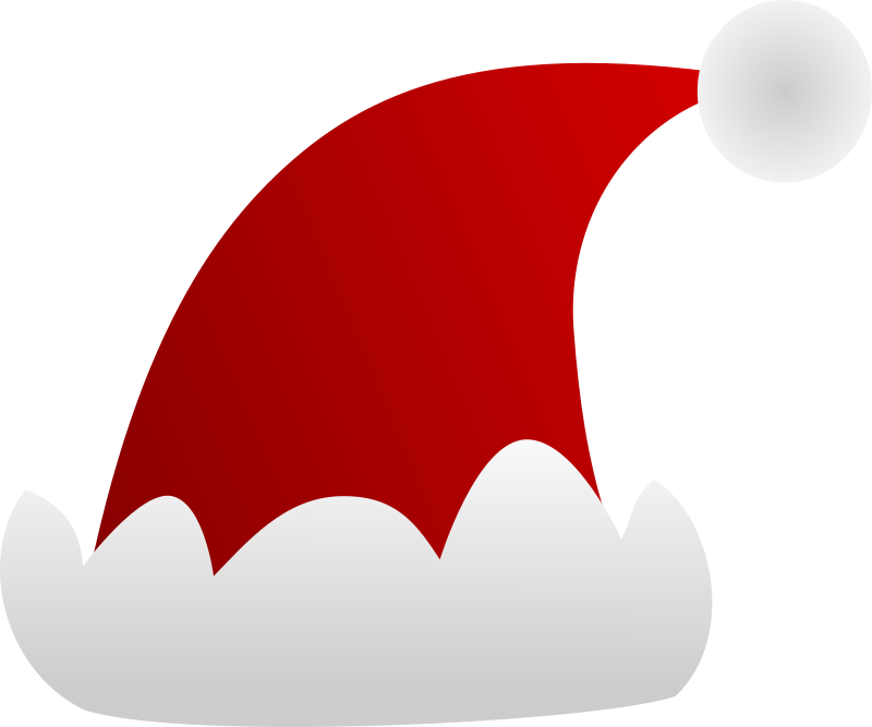 Santa hat clipart outline png