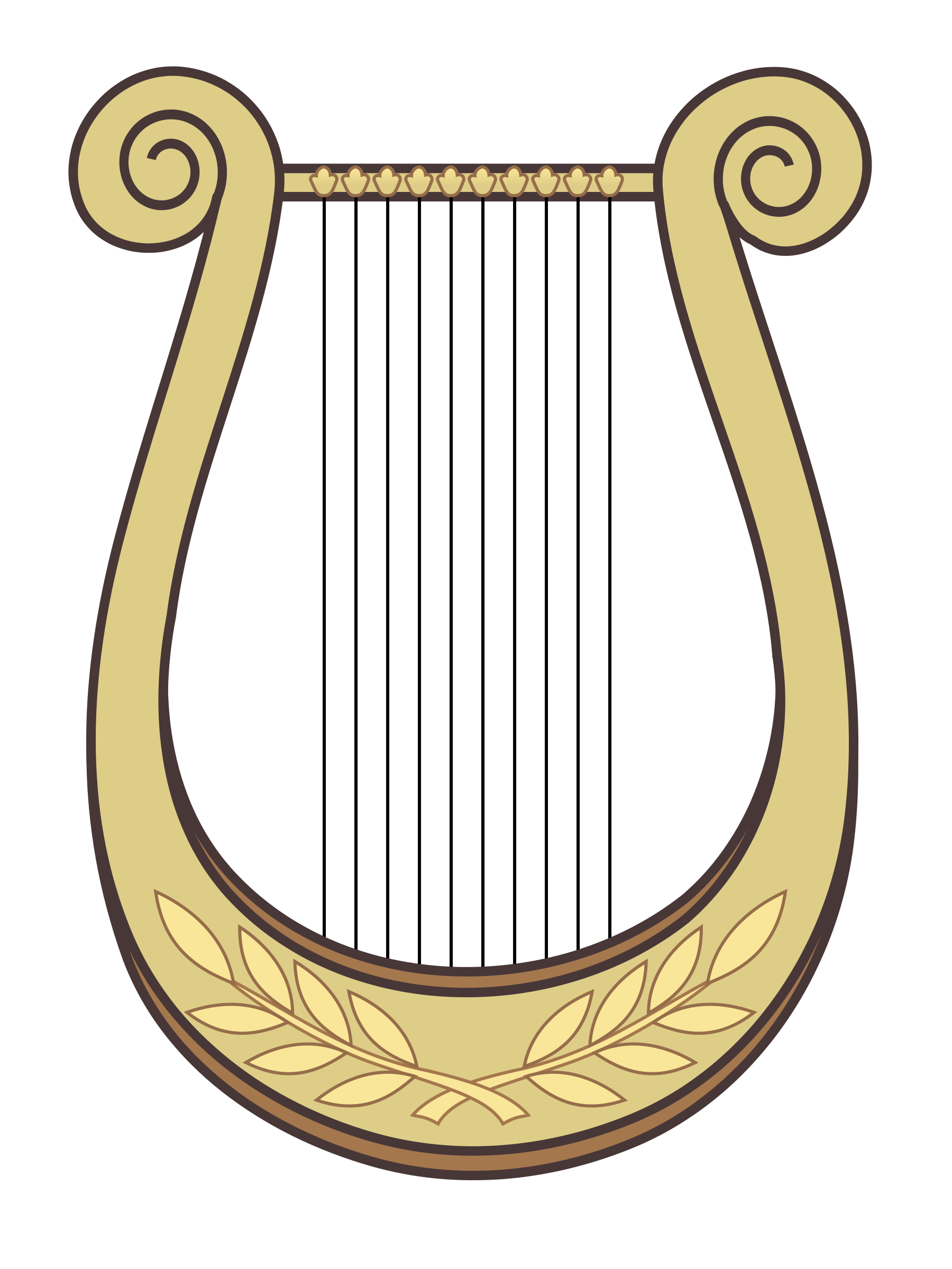 Harp Player Clipart