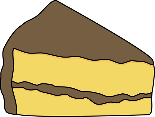 Clip Art Slice Of Chocolate Cake Clipart