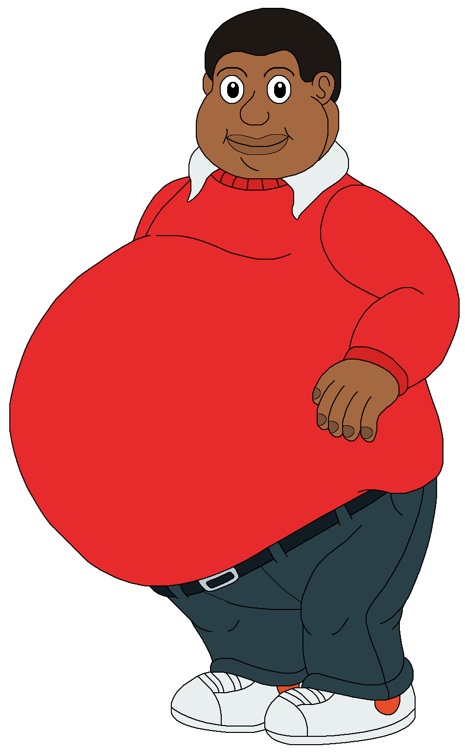 cartoon fat belly.