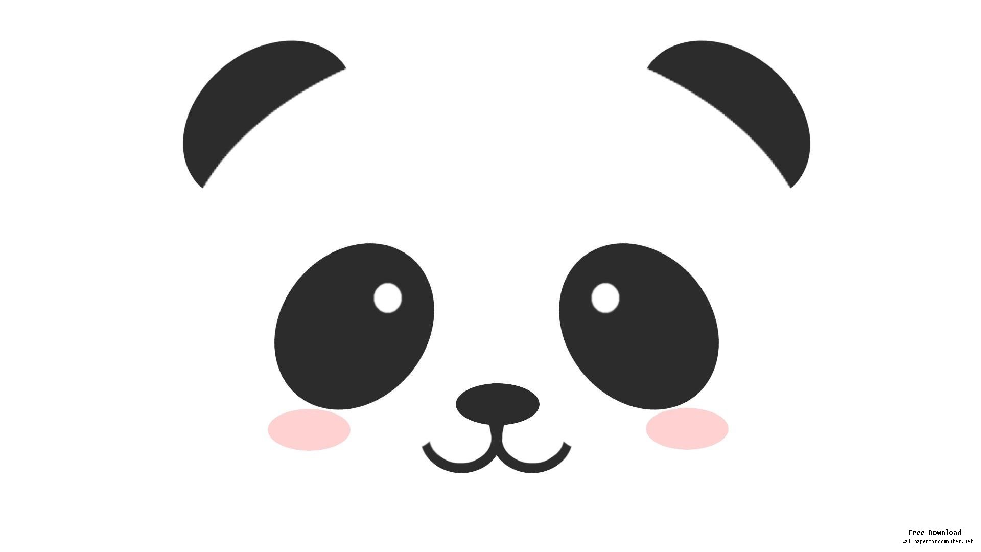 Cute panda clipart vector