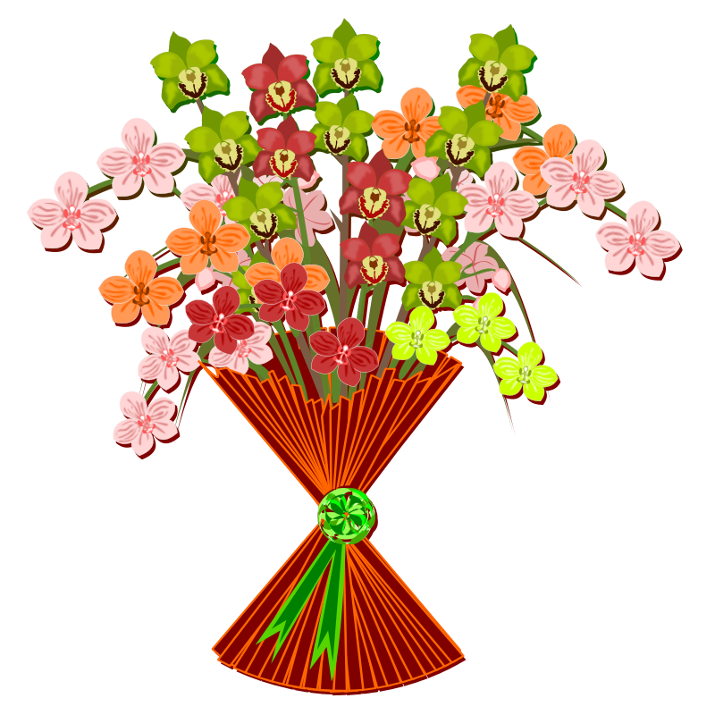 Free Bouquet of Flowers Clip Art