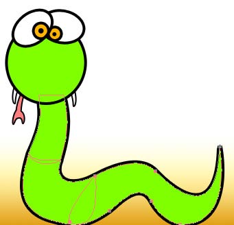 Long Snake Cartoon