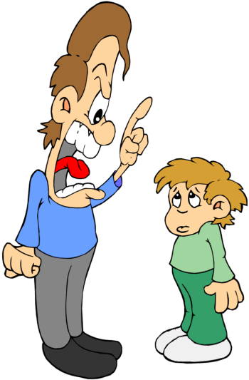 Showing respect to parents clipart