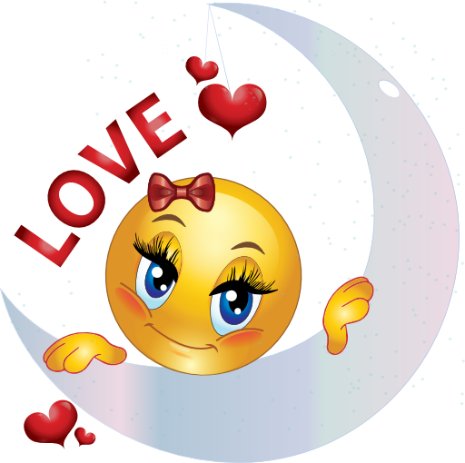 Love You to the Moon - Facebook Symbols and Chat Emoticons