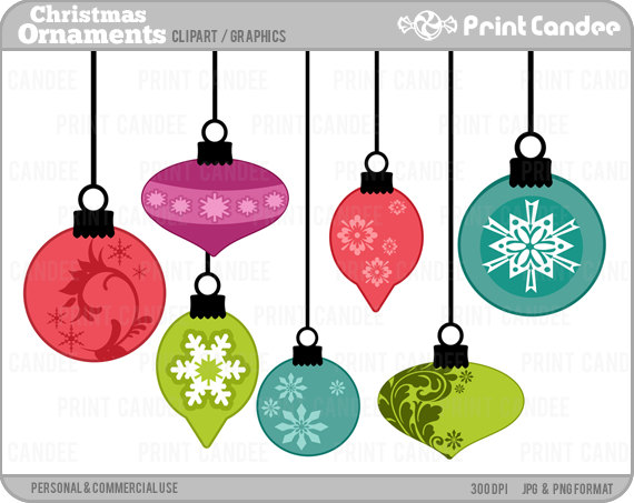 Clipart christmas ornaments free
