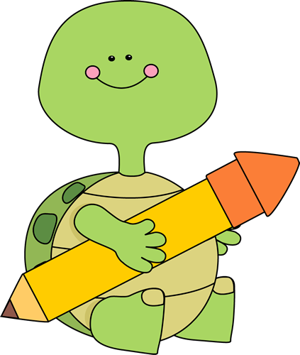 Coloring Pages Of Turtles Holding Pencils - ClipArt Best