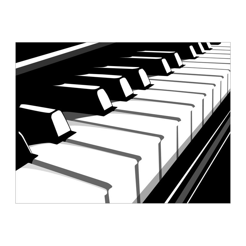 Piano Keyboard Art Canvas Print