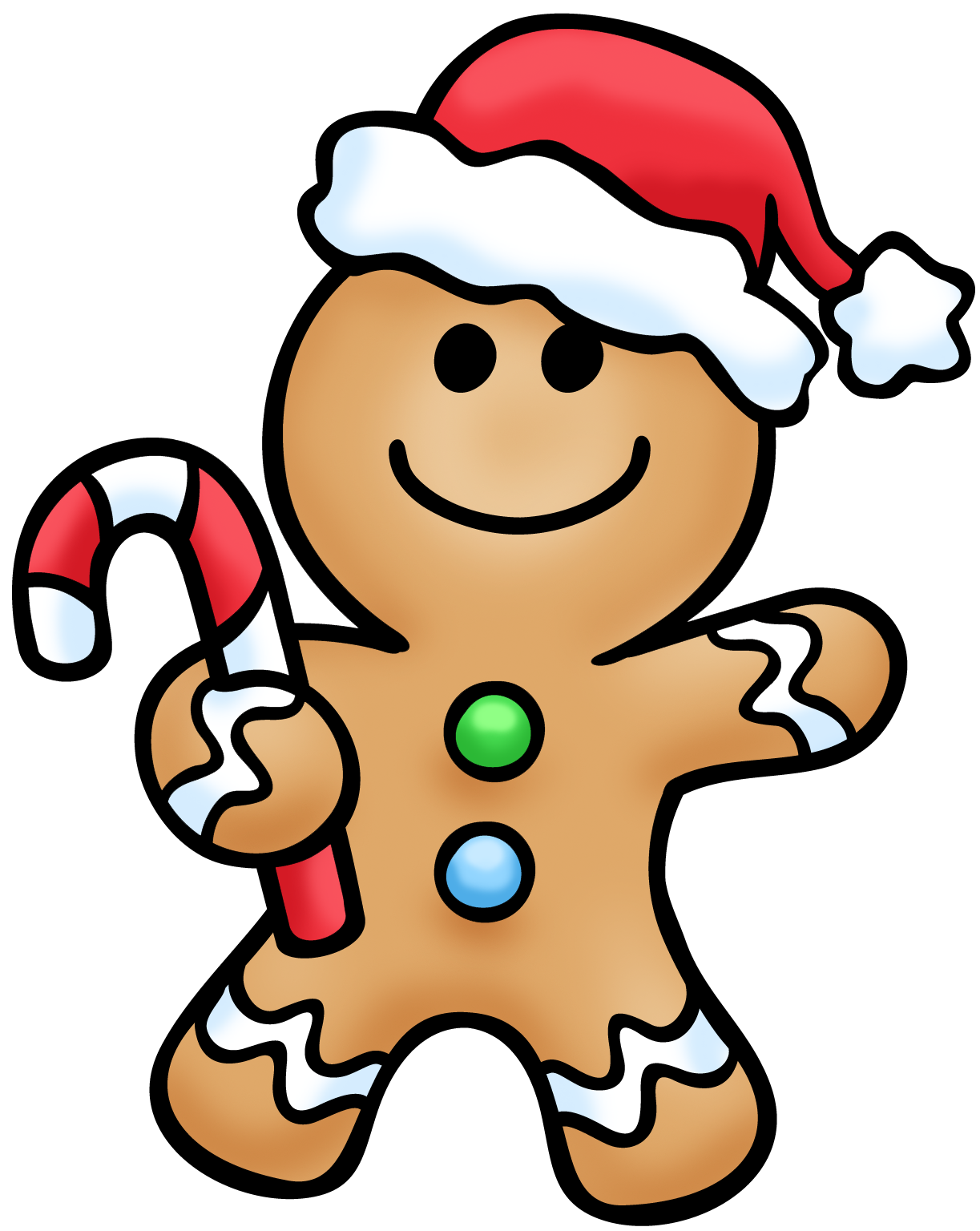 Gingerbread man clip art free free clipart images clipartix ...
