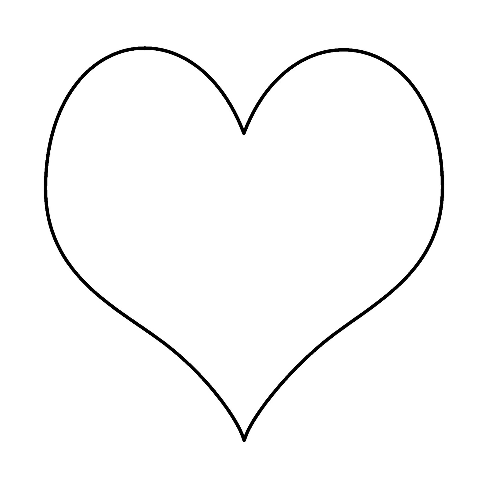 Large Heart Template ClipArt Best