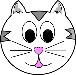 Cat face clip art - ClipartFox