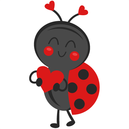 Valentine Ladybug SVG scrapbook cut file cute clipart files for ...