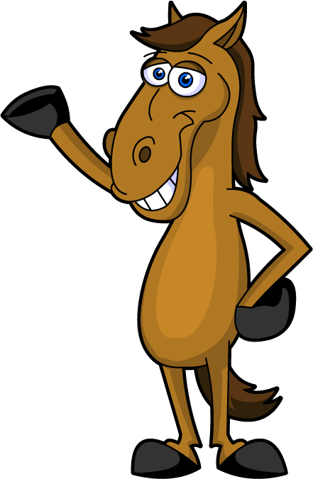 Free cartoon horse clipart