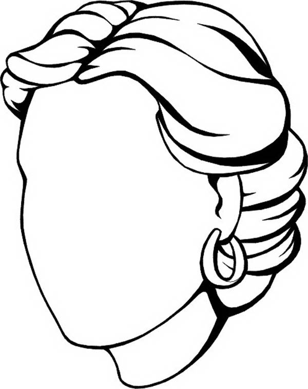 Blank Face Coloring Page - AZ Coloring Pages