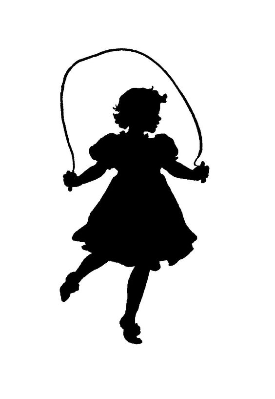 Child happy silhouette clipart public domain