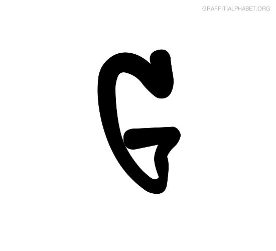 Graffiti Alphabet G Graffiti Letter G Printables | Graffiti ...