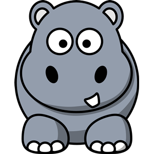 Cartoon hippo clipart, cliparts of Cartoon hippo free download ...