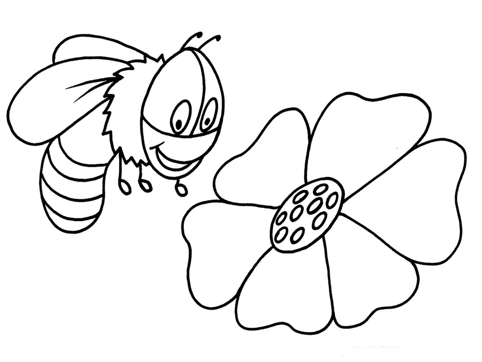 Happy Bumblebee Coloring Pages 70 #2024