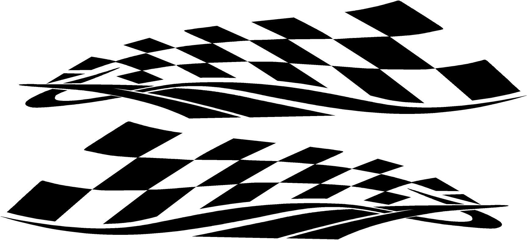 checkered flag car decals, truck vinyl racing graphics | Xtreme ...