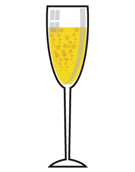 Champagne glass clipart free