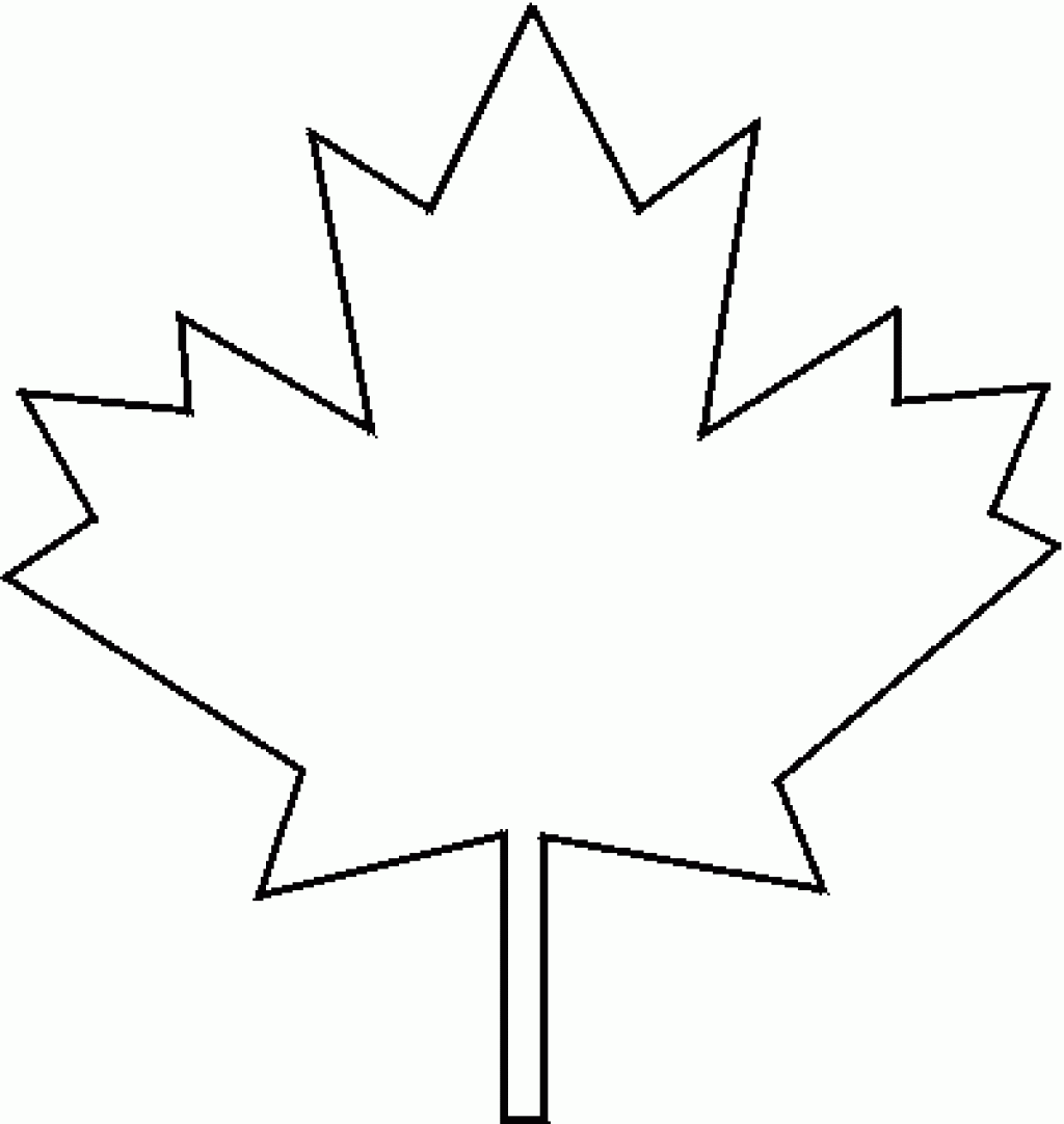 Maple Leaf Stencil Printable ClipArt Best
