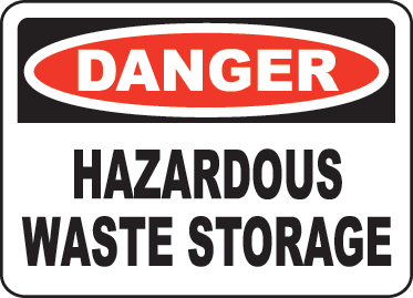 Danger Hazardous Waste Storage Sign G4795 - by SafetySign.com